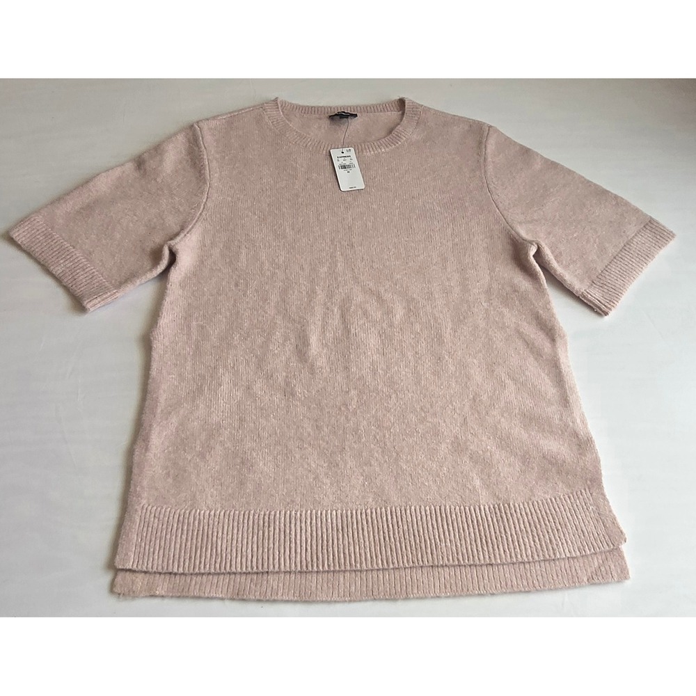 EXPRESS Dusty Rose Pink Knit Short Sleeve Tunic Sweater Top NWT‎ XS